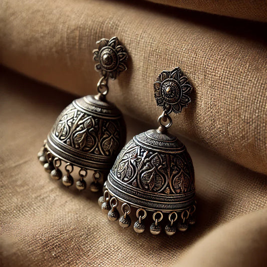 Oxidized Silver Jhumka – A Timeless Elegance for Every Occasion
