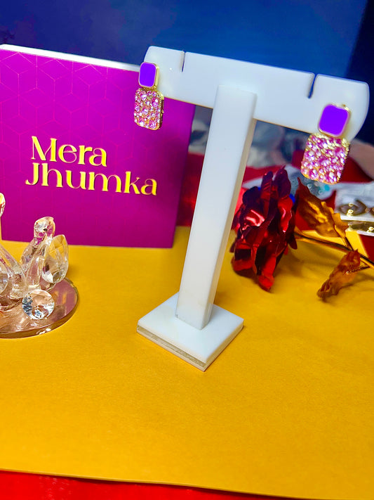 Starlight Crystal Hoop Earrings – Luxe Radiance Series