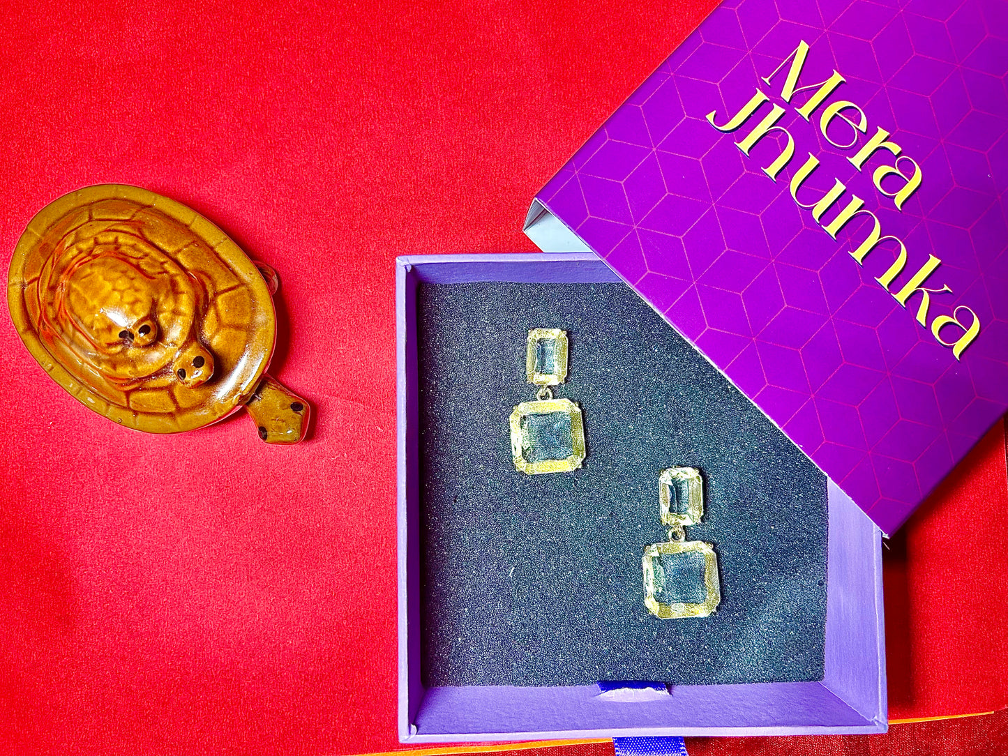 Elegant Dual-Crystal Drop Earrings