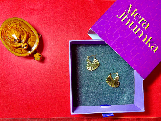 Radiant Heart Gold-Tone Statement Earrings