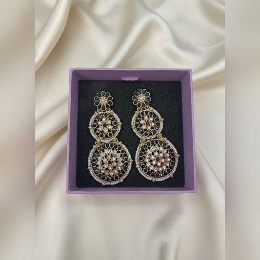 Kundan Statement Earrings for Women | Traditional Bridal & Festive Jewelry by Mera Jhumka