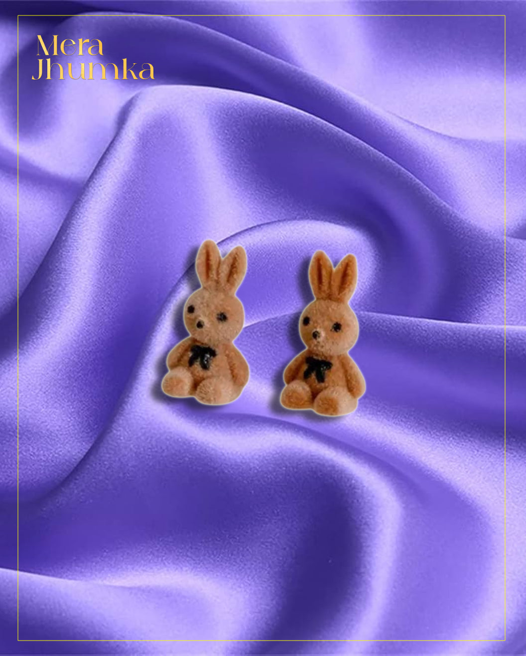 Plush Bunny Stud Earrings
