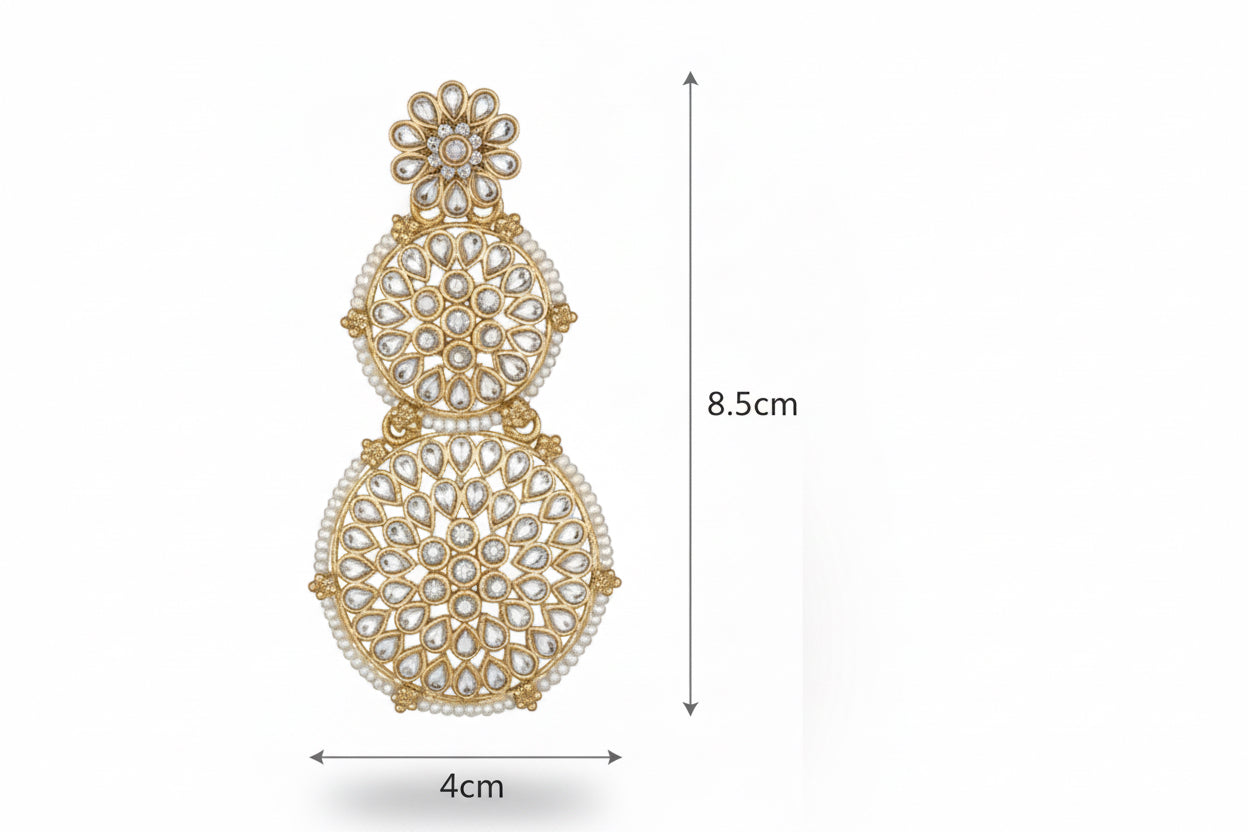 Kundan Statement Earrings for Women | Traditional Bridal & Festive Jewelry by Mera Jhumka