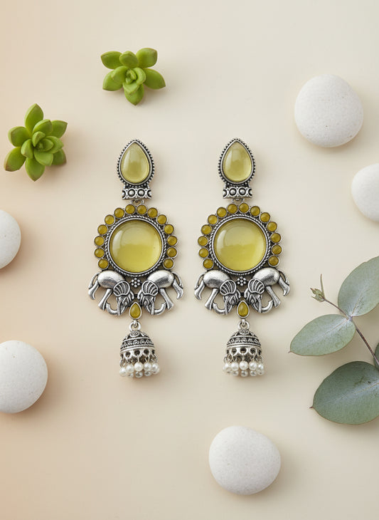 Trendy Silver Oxidised Artificial Earrings Online – Shop Designer, Party & Festive Earrings for Women