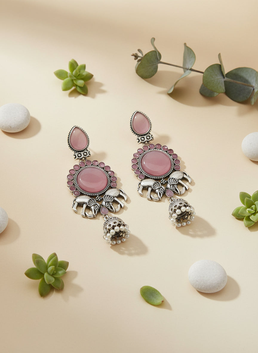 Trendy Silver Oxidised Artificial Earrings Online – Shop Designer, Party & Festive Earrings for Women