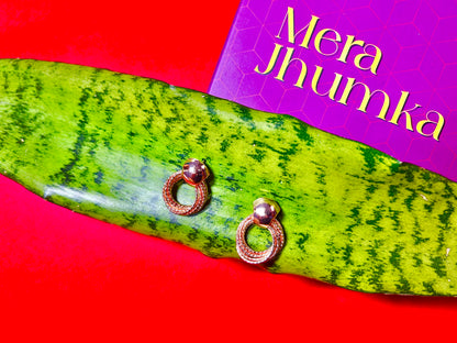 Elegant Anti-Tarnish Twist Loop Earrings – Bold Yet Classy