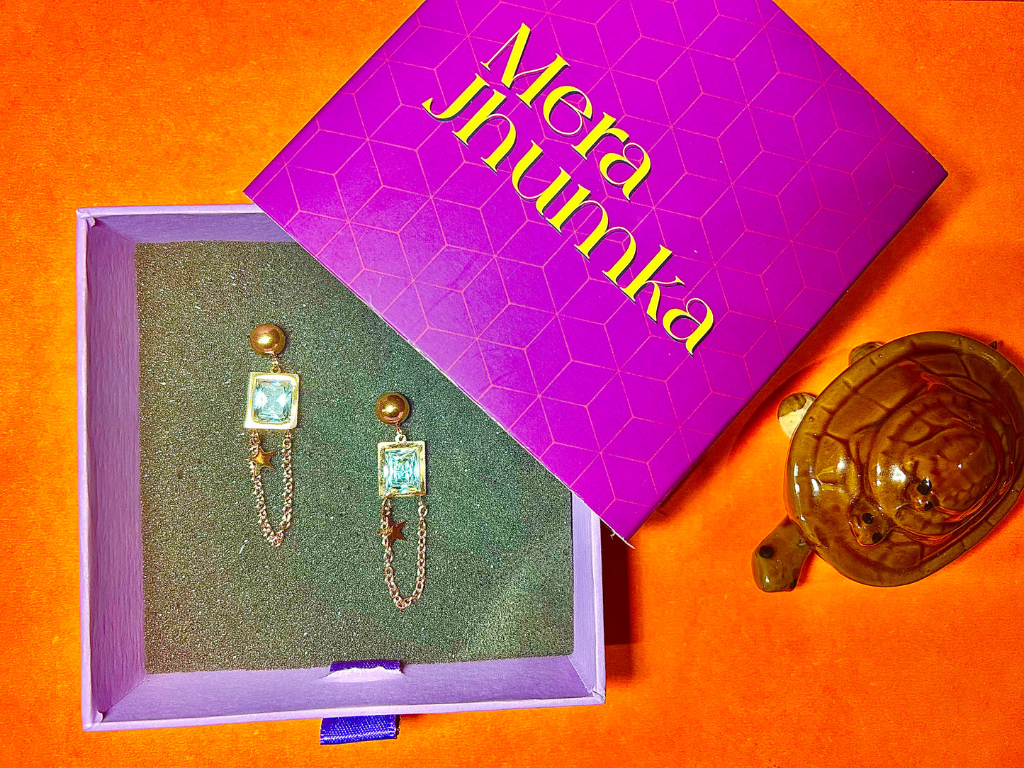 Celestial Sparkle Drop Earrings with Crystal Accents & Star Charms