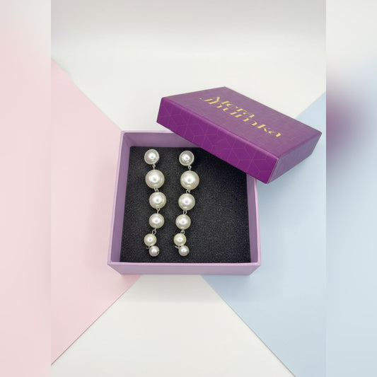 Elegant Long Pearl Drop Earrings for Women | Mera Jhumka Statement Jewelry 2025