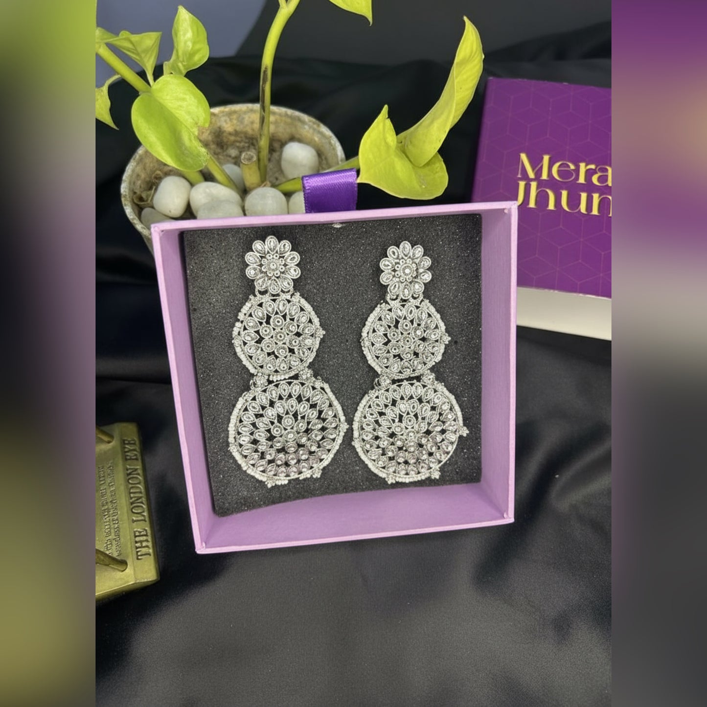 Kundan Statement Earrings for Women | Traditional Bridal & Festive Jewelry by Mera Jhumka