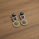 Lion Motif Kundan Statement Earrings | Regal Ethnic Jewelry for Women by Mera Jhumka