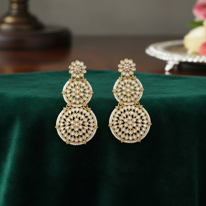 Kundan Statement Earrings for Women | Traditional Bridal & Festive Jewelry by Mera Jhumka