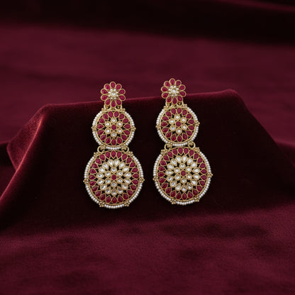Kundan Statement Earrings for Women | Traditional Bridal & Festive Jewelry by Mera Jhumka